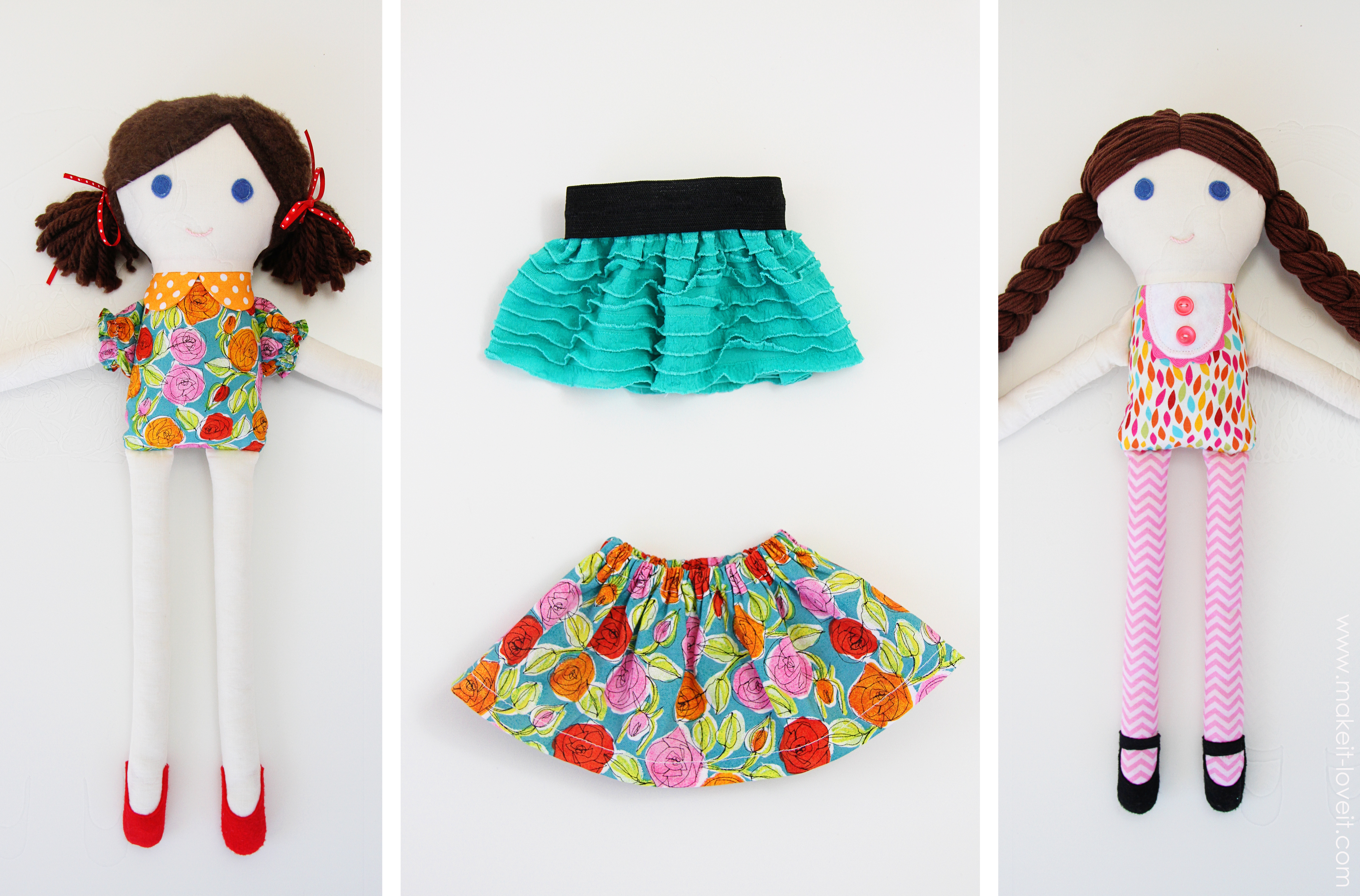 Girl &amp;amp; Boy Fabric Dolls (Pattern Pieces Included) – Make It And Love It - Free Printable Cloth Doll Sewing Patterns