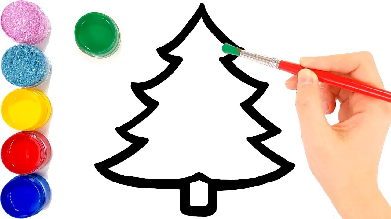 Glitter Christmas Tree Ornaments Coloring And Drawing For Kids - Free Printable Christmas Tree Ornaments To Color