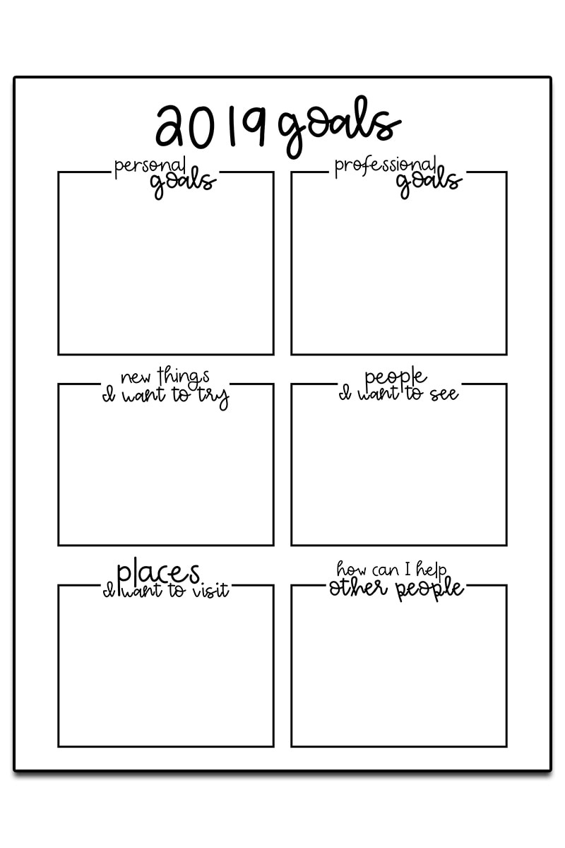 Goal Setting Worksheets - 3 Free Goal Planner Printables - Free Printable Goal Setting Worksheets For Students