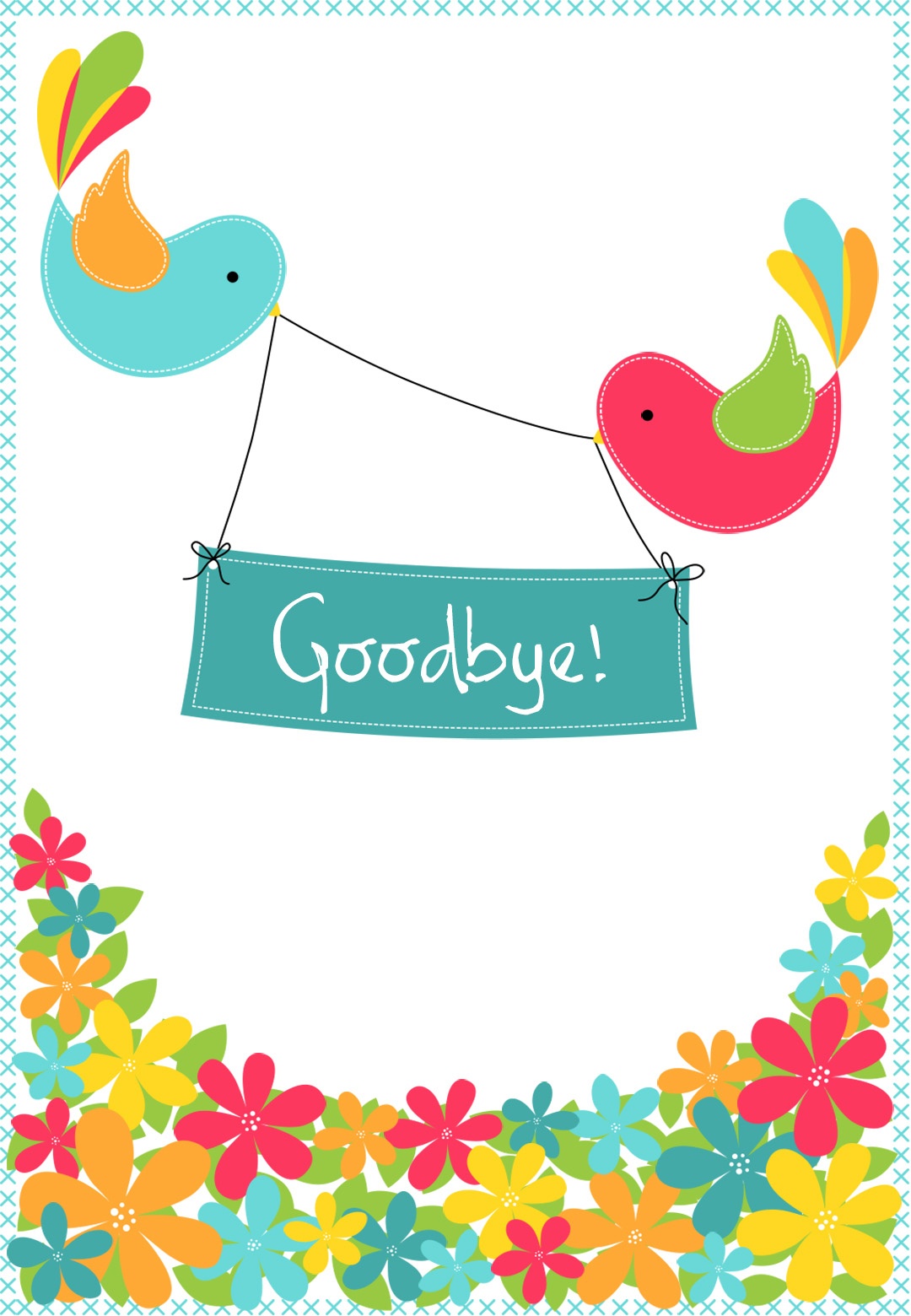 Goodbye From Your Colleagues - Good Luck Card (Free) | Greetings Island - Free Printable We Will Miss You Greeting Cards