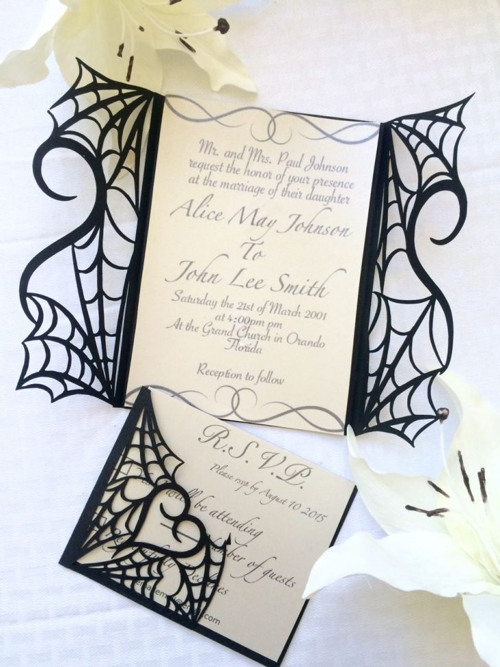 Free Printable Halloween Wedding Invitations
