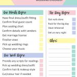 Grab This Free Printable Last Minute Wedding Checklist | Sarah's   Free Printable Wedding Checklist