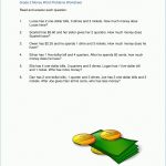 Grade 2 Money Word Problem Worksheets | K5 Learning   Free Printable Money Word Problems Worksheets