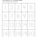 Grade Level Worksheets | Kindergarten Math | Kindergarten Worksheets   Free Printable Tracing Numbers 1 20 Worksheets