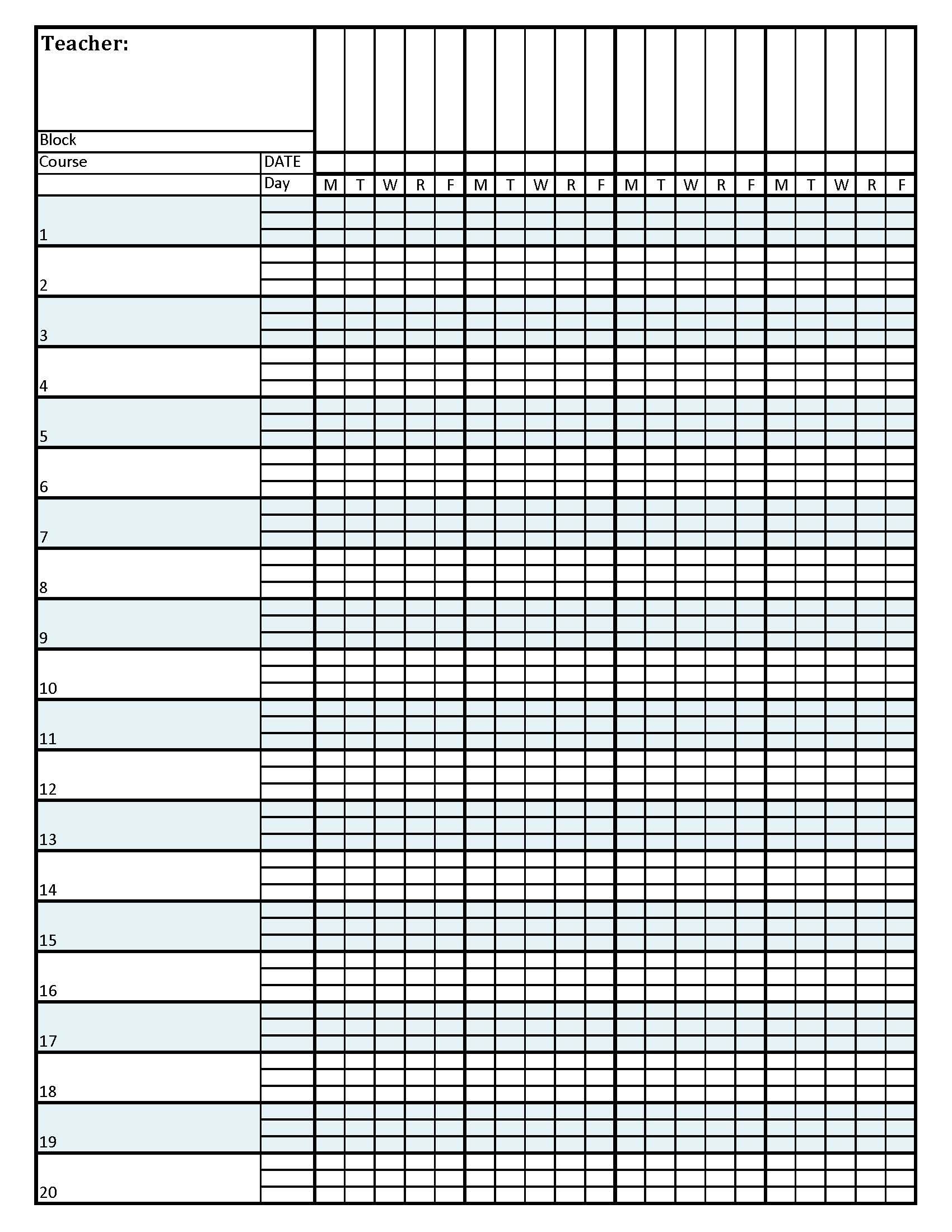 Free Printable Gradebook Free Printable A To Z