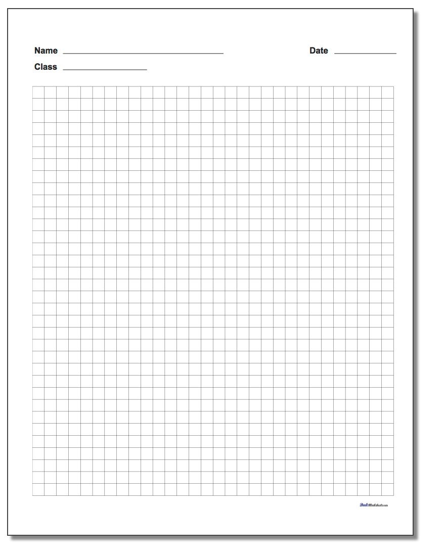 Graph Paper - Free Printable Graph Paper For Elementary Students