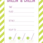 Grillin' & Chillin' – Free Printable Cook Out Invitations   Free Printable Invitations