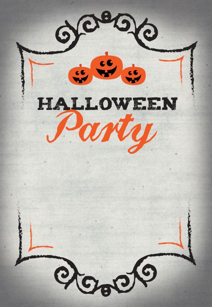 Free Halloween Birthday Invitation Templates Printable