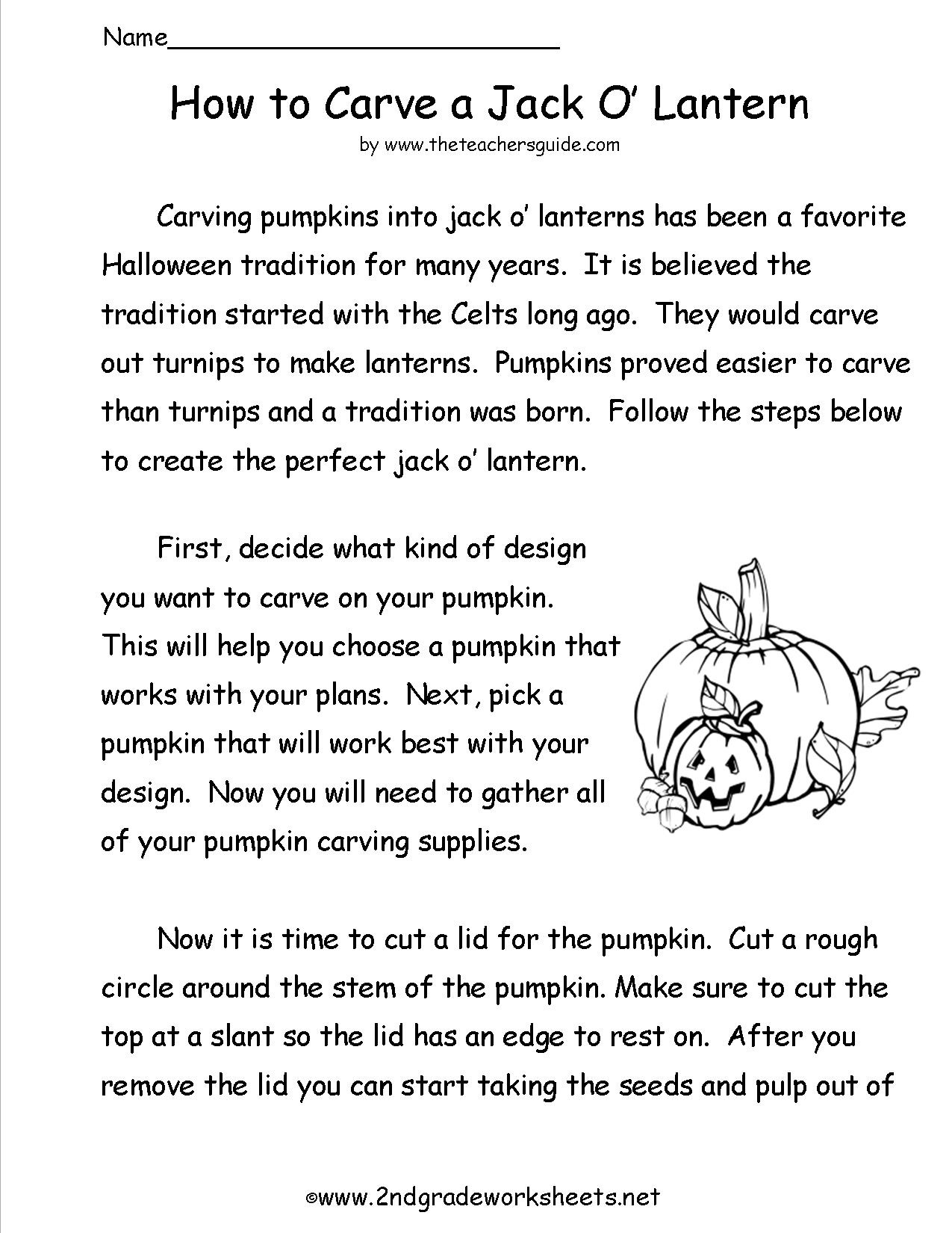 Halloween Worksheets And Printouts - Free Printable Sequencing Worksheets 2Nd Grade
