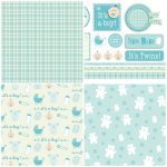 Handmade For Babies – Free Papers | Printable Papers | Digital Paper   Baby Scrapbook Templates Free Printable