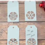 Handmade Snowflake Christmas Gift Tags + Free Printable/cuttable   Diy Christmas Gift Tags Free Printable