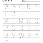 Handwriting Practice Worksheet   Free Kindergarten English Worksheet   Free Printable Writing Worksheets