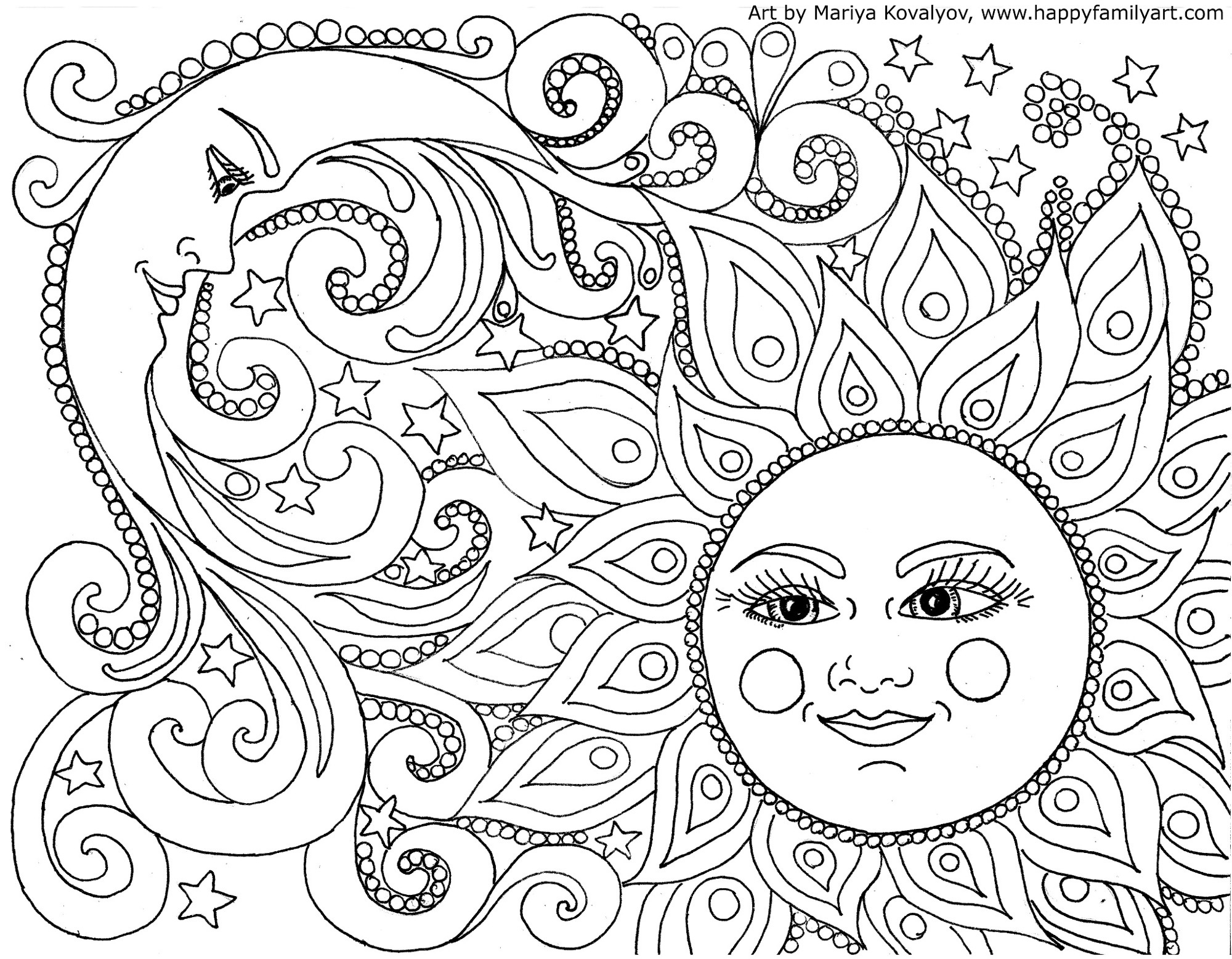 Happy Family Art - Original And Fun Coloring Pages - Free Printable Coloring Pages