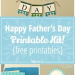 Happy Father's Day Printable Decor Kit! {Free Printables} – Tip Junkie   Happy Father Day Banner Printable Free