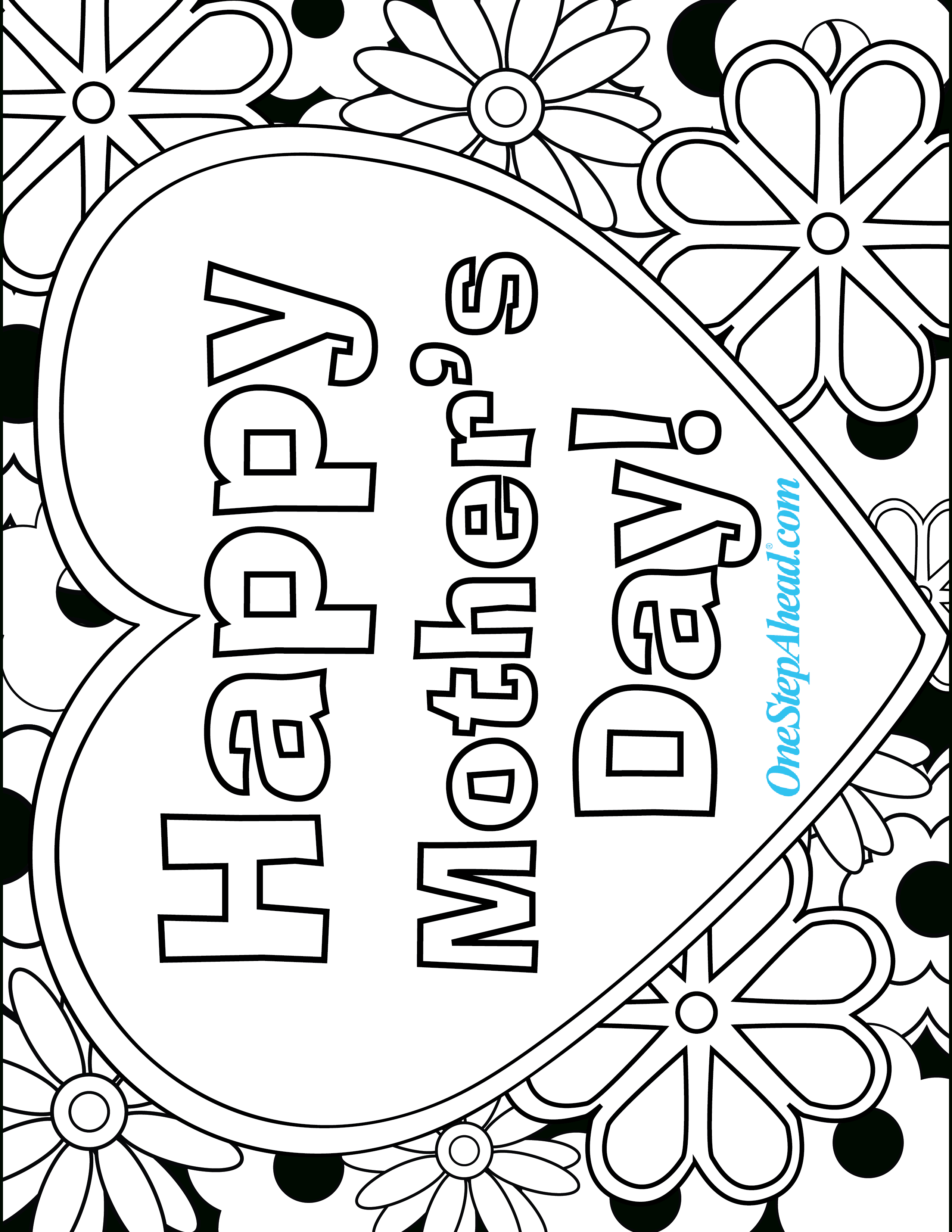 Happy Mother&amp;#039;s Day Free Coloring Page Printable For Kids! | Mother&amp;#039;s - Free Printable Mothers Day Cards Blue Mountain