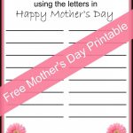 Happy Mother's Day Free Printable | Mothers Day Ideas | Mother's Day   Free Printable Mother's Day Games