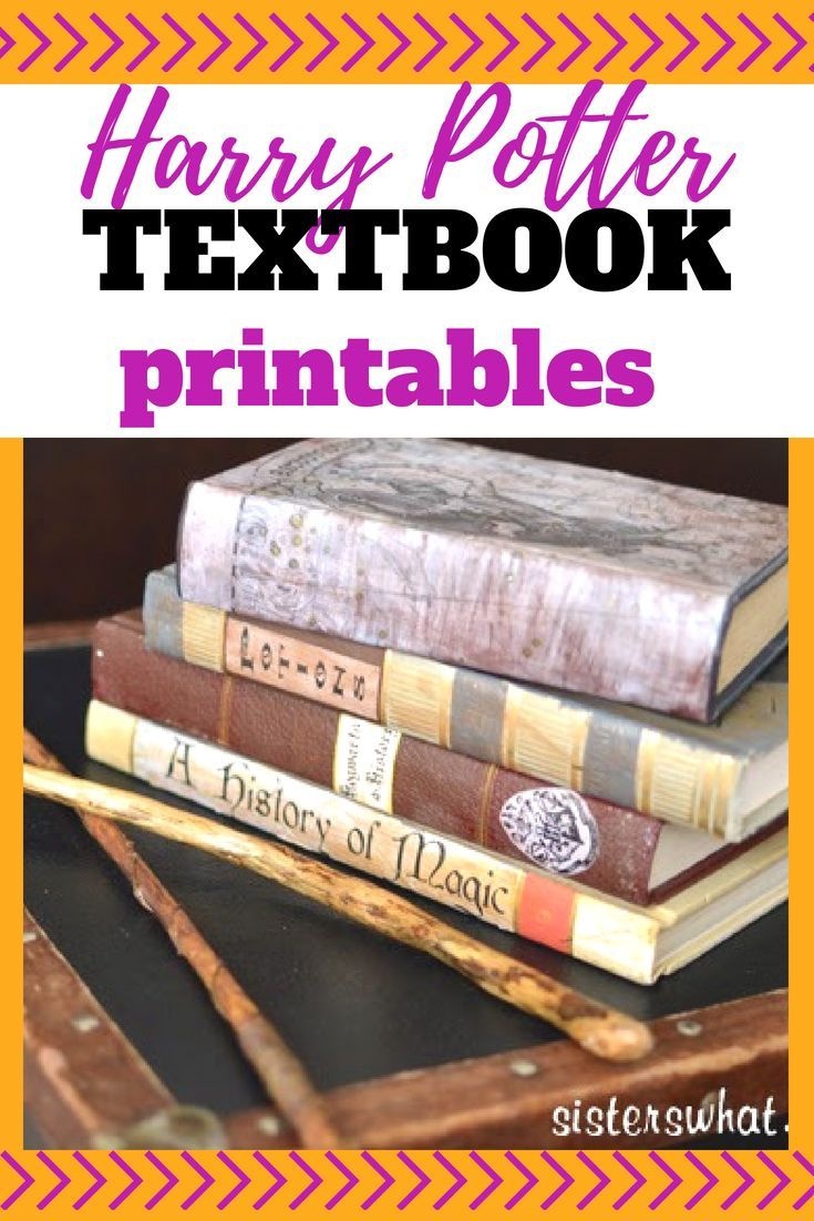 Harry Potter Spell Bookssisters, Sisters | Free Printables | The - Free Printable Textbooks