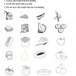 Healthy Foods | Projects To Try | Kids Nutrition, Healthy Meals For   Free Printable Healthy Eating Worksheets