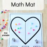 Heart Addition Math Mat | Kinderland Collaborative | Preschool Math   Free Printable Math Centers
