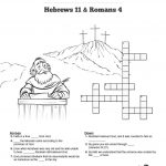 Hebrews 11 Saving Faith Sunday School Crossword Puzzles: Sharefaith   Free Printable Sunday School Crossword Puzzles