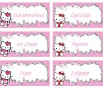 Hello Kitty Food Labels   Free Pdf Download | Birthday Party Kids   Hello Kitty Name Tags Printable Free