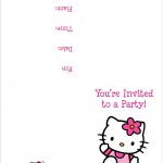 Hello Kitty Free Printable Birthday Party Invitation Personalized   Printable Invitations Free No Download