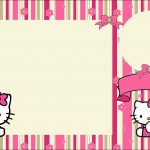 Hello Kitty With Flowers: Free Printable Invitations. | Hello Kitty   Hello Kitty Birthday Card Printable Free
