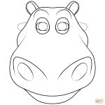 Hippo Mask Coloring Page | Free Printable Coloring Pages   Free Printable Hippo Mask