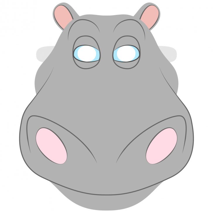 Free Printable Hippo Mask