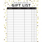Holiday Gift List' Free Printables — Me & My Big Ideas   Free Printable Gift List