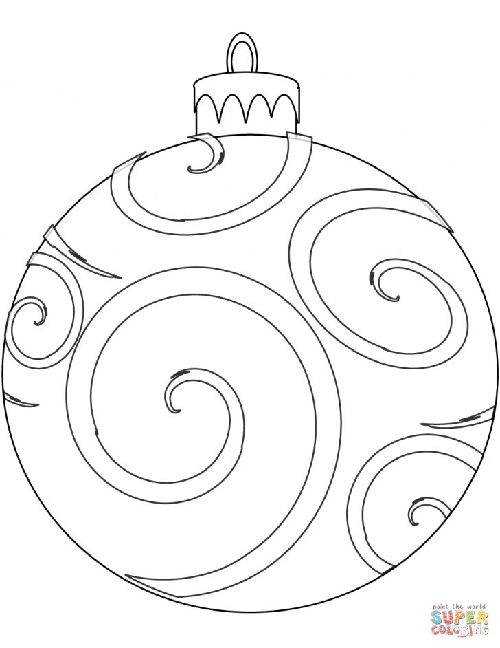 Free Printable Christmas Ornament Coloring Pages