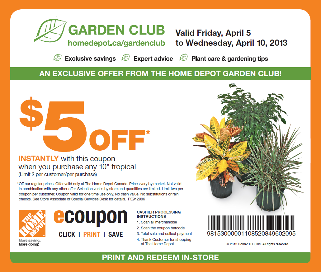 Home Depot Coupons 20 Off | Printable Coupons Online - Free Printable Home Depot Coupons