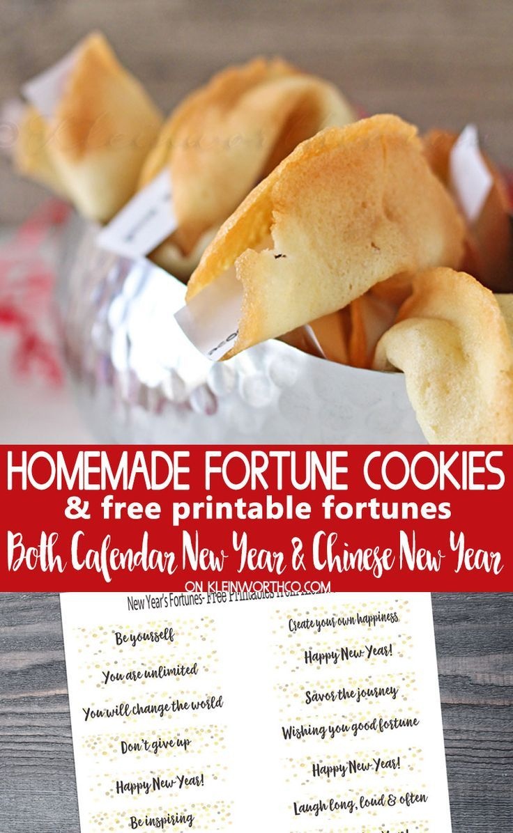 Homemade Fortune Cookies &amp;amp; Free Printable Fortunes To Help You Ring - Free Printable Dessert Recipes