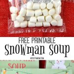 Homemade Holiday Gift Idea: Snowman Soup With Free Printable   About   Snowman Soup Free Printable