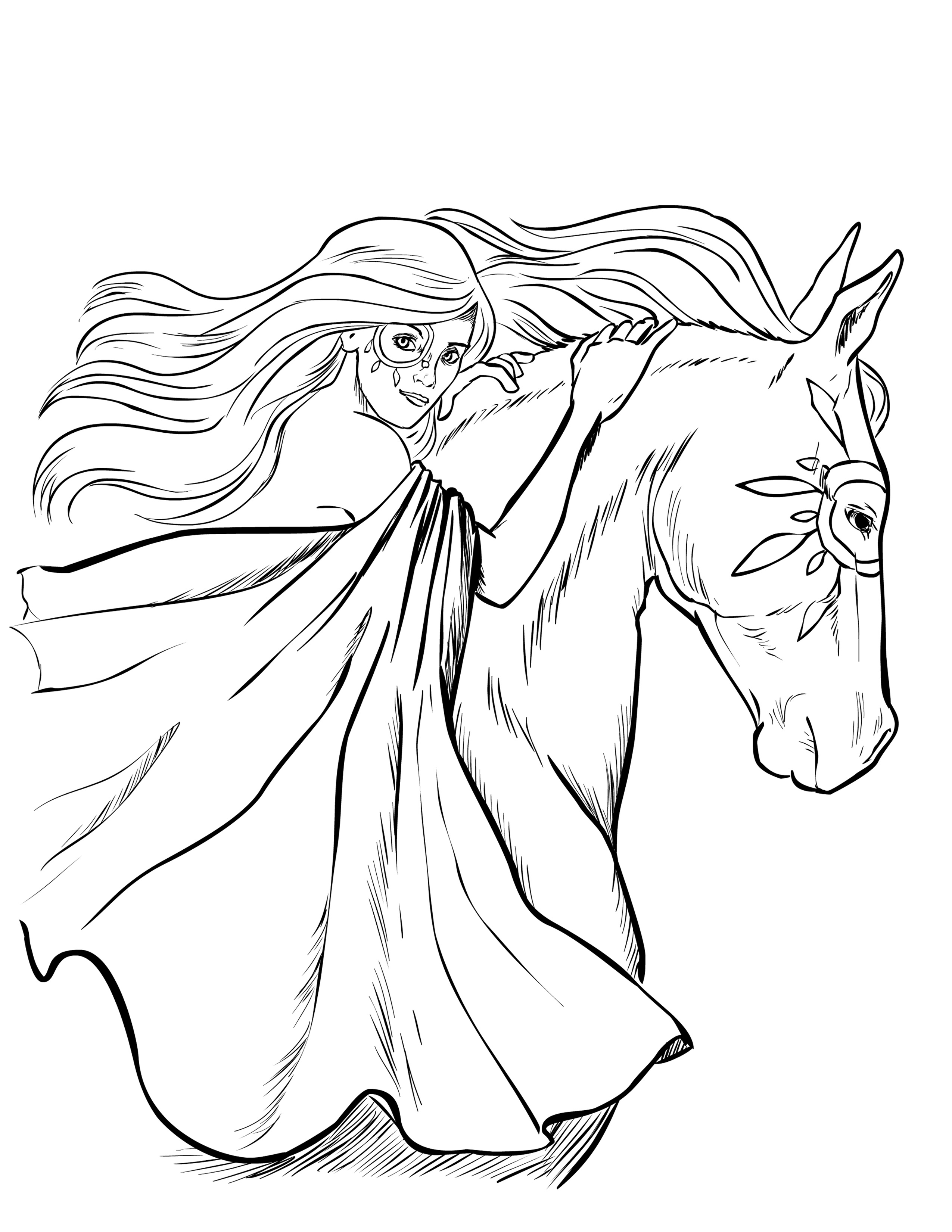 Horse Coloring Pages For Adults - Free Horse Coloring Pages Selah - Free Printable Horseshoe Coloring Pages