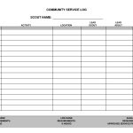 Hourly Log Template. Free Car Rental Reservation Template. Hourly   Free Printable Community Service Log Sheet