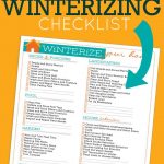 Household Winterizing Checklist | Printables | Home Maintenance   Free Printable Winterization Stickers