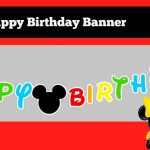 How To Make A Diy Mickey Mouse Clubhouse Inspired Happy Birthday   Free Printable Mickey Mouse Birthday Banner