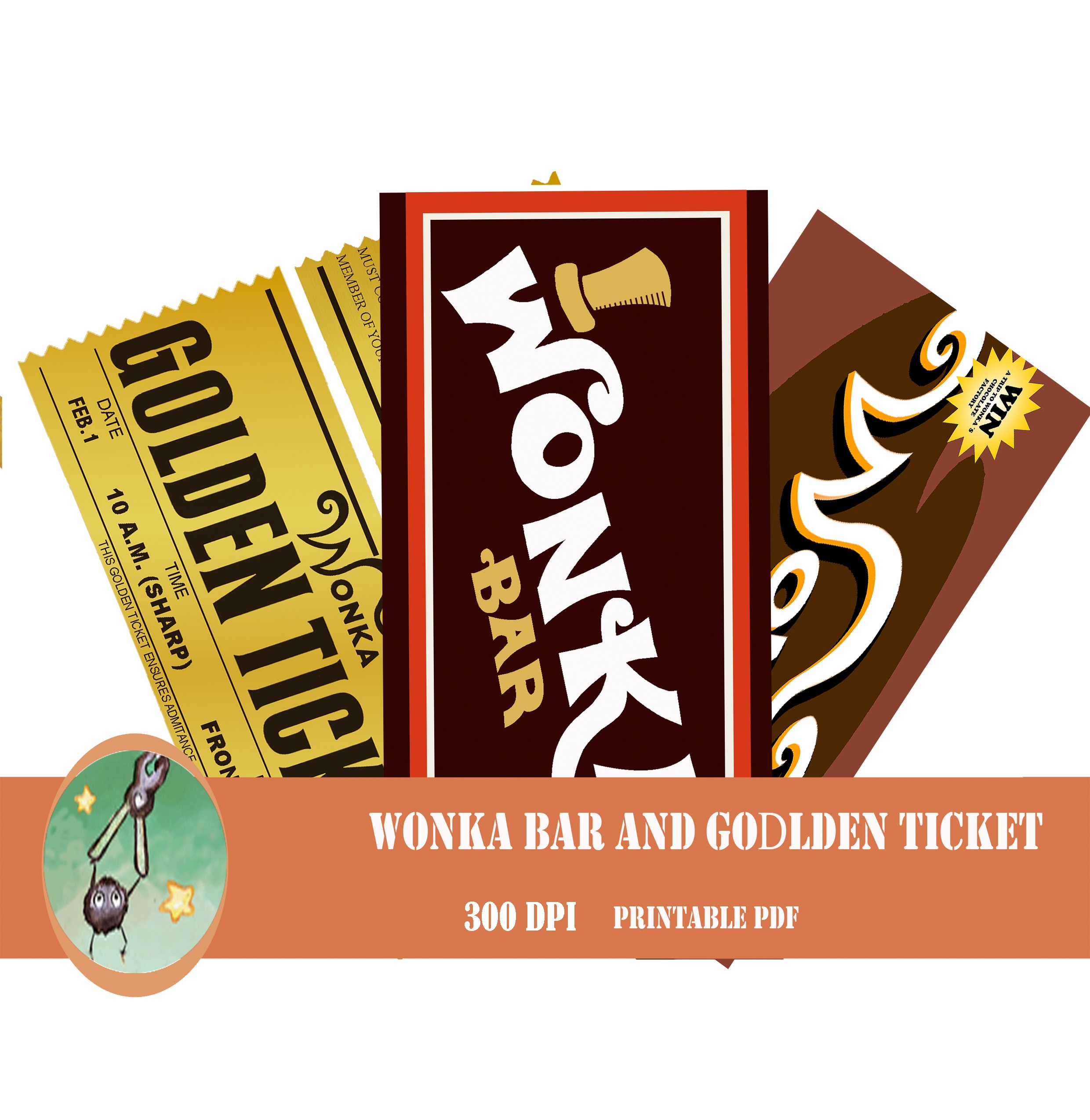 Wonka Bar Printable Wrapper