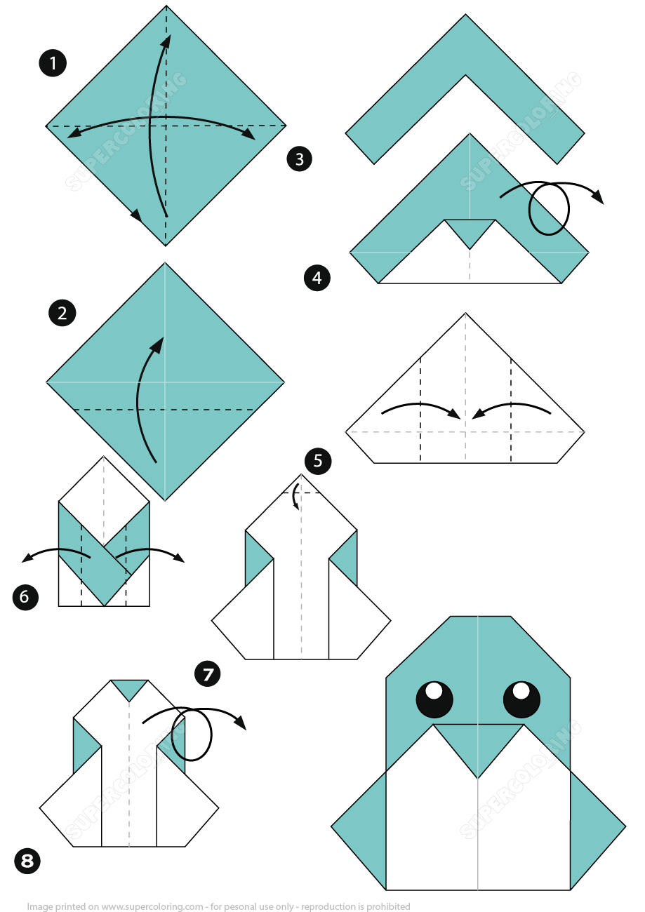 How To Make An Origami Penguin Instructions | Free Printable - Printable Origami Instructions Free