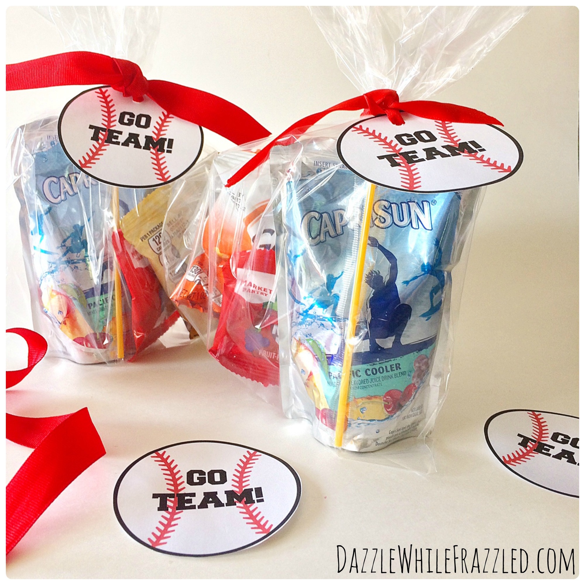 How To Make Printable Tags For Baseball Snack Bags - - Free Printable Baseball Favor Tags