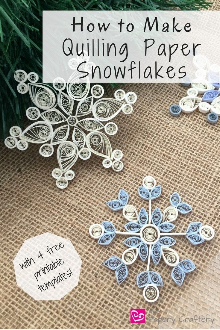How To Make Quilling Paper Snowflakes | Paper | Paper Quilling - Free Printable Quilling Patterns