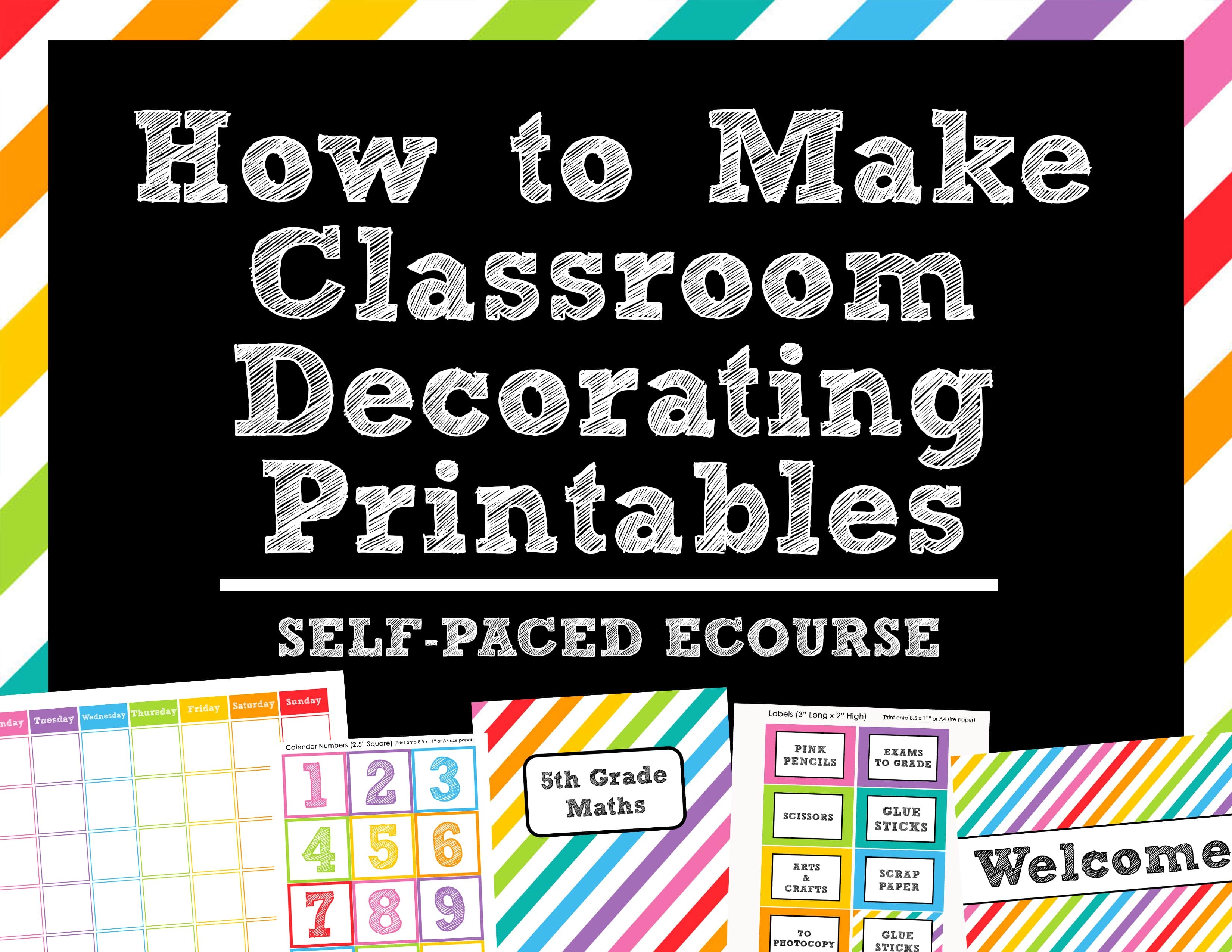 How To Make Teaching Printables And Classroom Decorating Kits To - Free Printable Classroom Tray Labels
