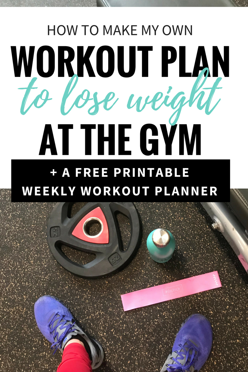 How To Make Your Own Workout Plan [Printable] — The Mermaid With - Free Printable Gym Workout Plans