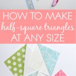 Hst Tutorial: Triangle Papers | Blossom Heart Quilts   Printable Thangles Free