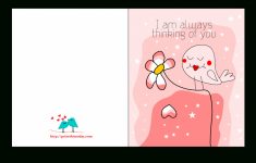 I Am Always Thinking Of You Card,free Printable Love Card For Him – Free Printable Thinking Of You Cards