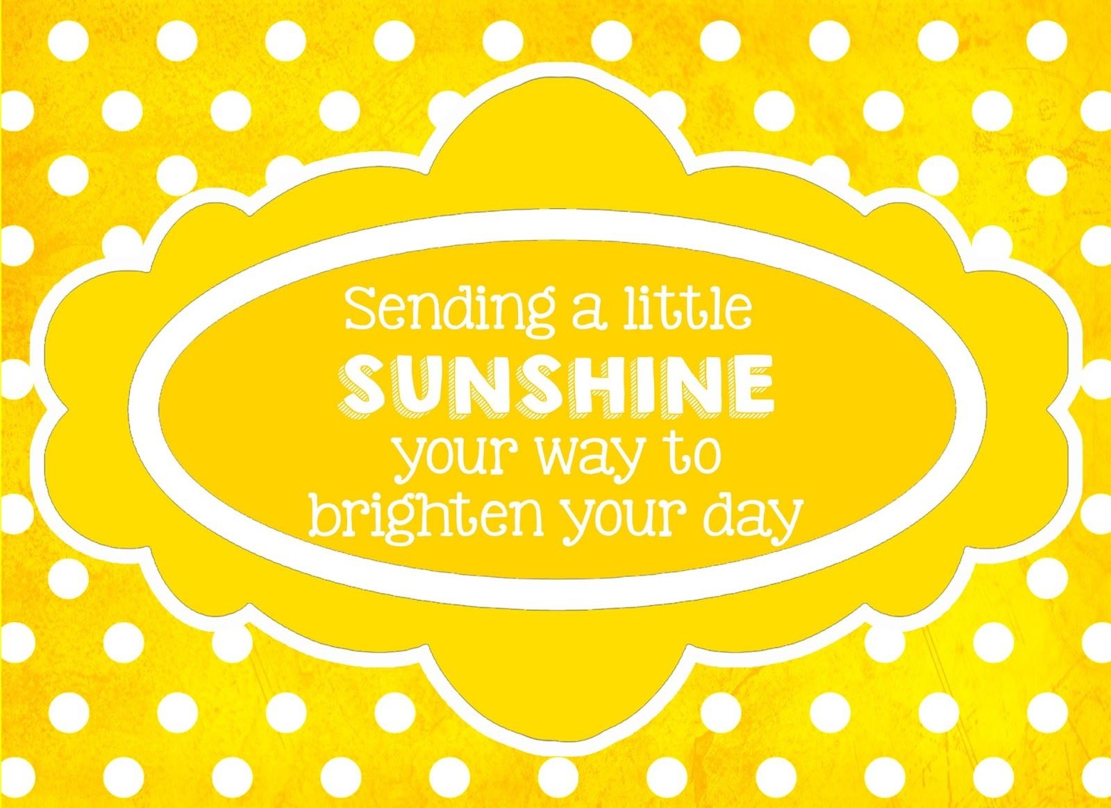 I Love The Idea Of Sending People A &amp;quot;box Of Sunshine&amp;quot;. But What To - Box Of Sunshine Free Printable