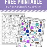 I Spy Winter Free Printable For Matching And Counting | Fun Early   Free Printable Early Childhood Activities
