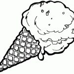 Ice Cream Coloring Pages With Waffle Cone | Coloring Pages | Ice   Ice Cream Color Pages Printable Free