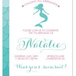 Image Result For Free Printable Mermaid Party Invitations | Lily   Mermaid Party Invitations Printable Free